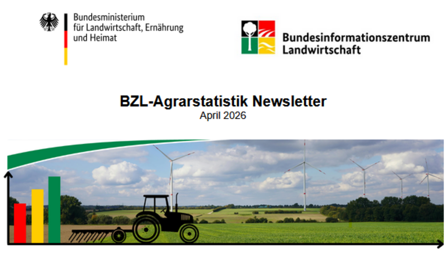Abbildung des BZL-Agarstatistik-Newsletters