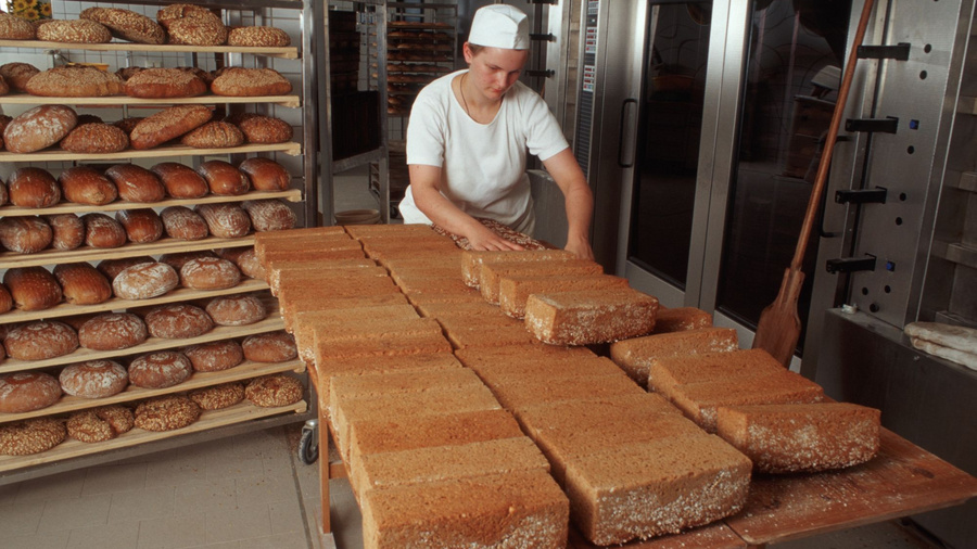 Brote in einer Bäckerei