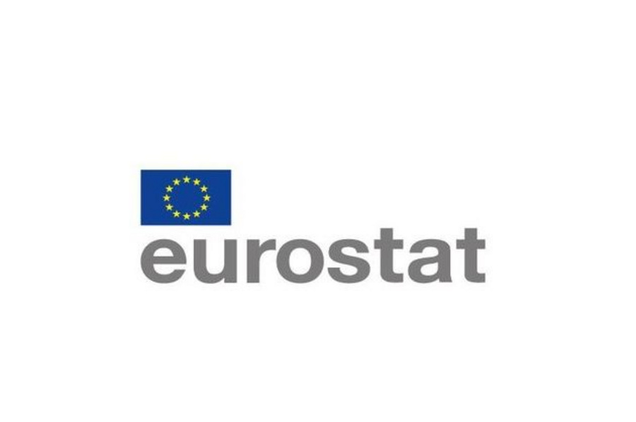 Logo von Eurostat, dem Europäischen Statistischen Amt. Beim Anklicken öffnet sich neues Fenster mit Internetseite ec.Europa.eu.