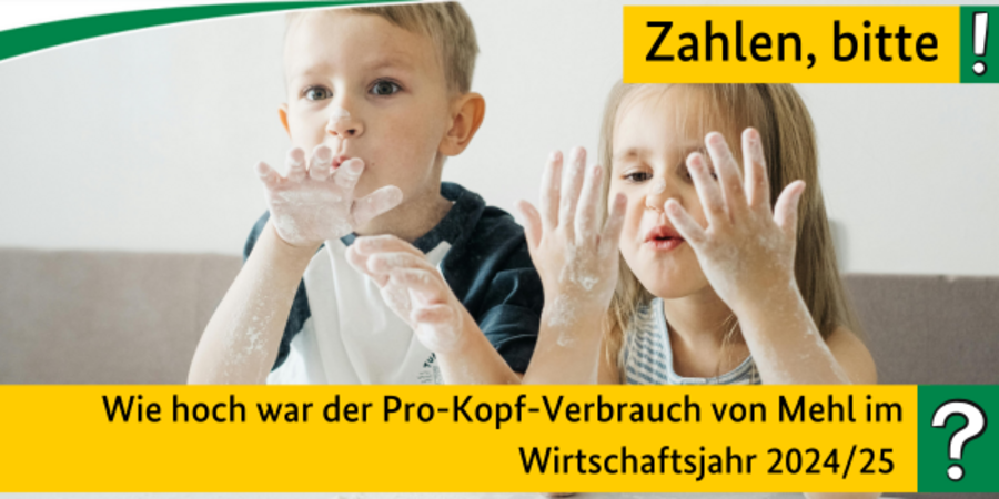 Quiz: Wie hoch war der Pro-Kopf-Verbrauch von Mehr im Wirtschaftsjahr 2024/25?